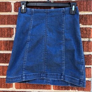 Modern Femme Dark Wash Denim Mini Skirt
